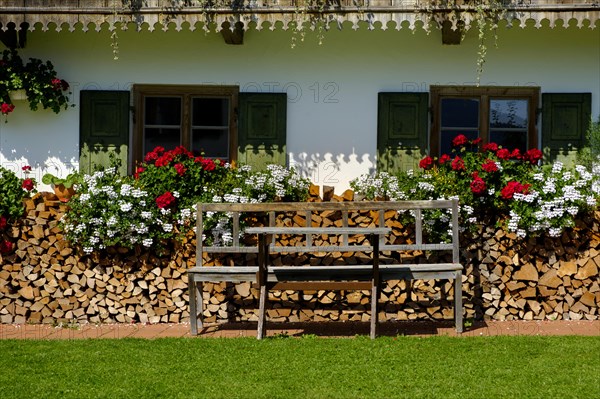 Flower decoration on a farmhouse