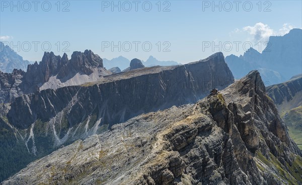 View of Nuvolau summit from Averau summit