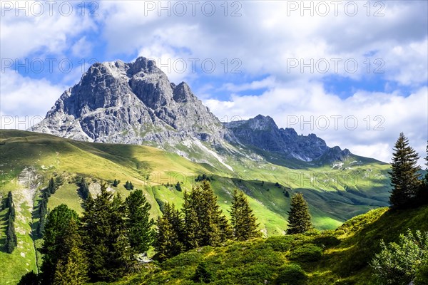 View from Hochtannberg to Widderstein