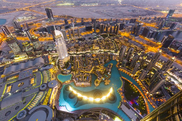 View from Burj Khalifa observation deck