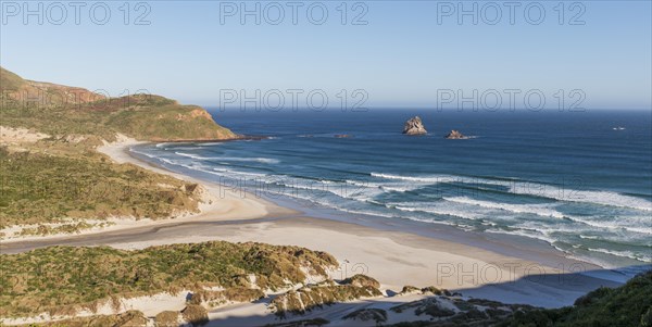 View of sandy beach