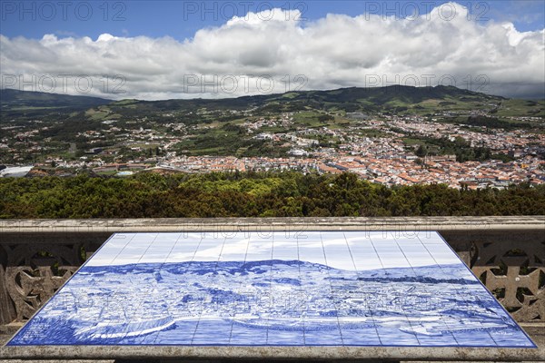 View from Monte Brasil to Angra do Heroismo