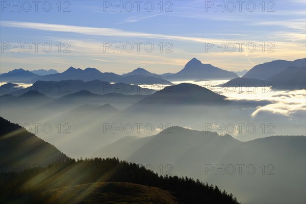 View from above the clouds Hirschhornlkopf