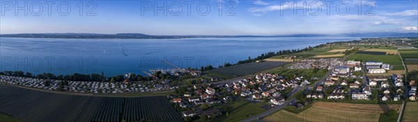 Panorama of Altnau on Lake Constance