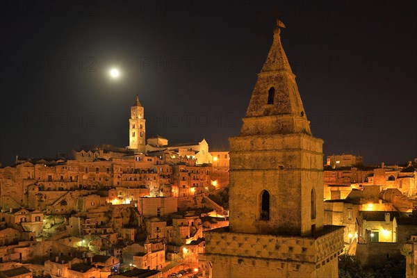 View from Chiesa di San Pietro Barisano Church to the old town of Sasso Barisano with its cathedral