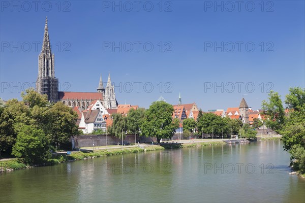 View over the Danube to the Munster