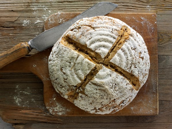 Artisan sour dough wholemeal seed bread with white