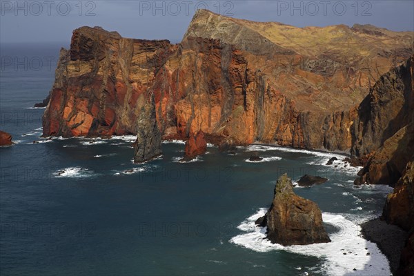 Rocky coast at Capo La Punta de San Lorenzo