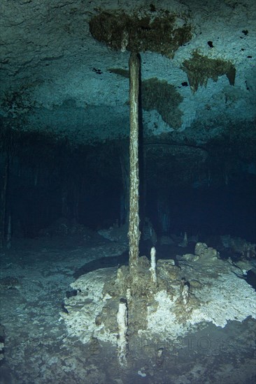 Stalagnat stalagmite column