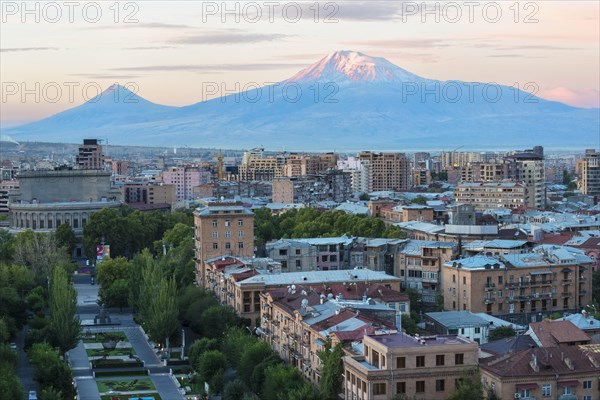 Mount Ararat and Yerevan