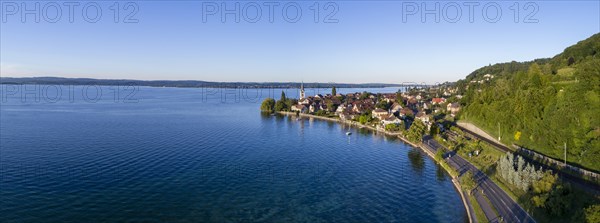 Aerial view of Berlingen am Untersee