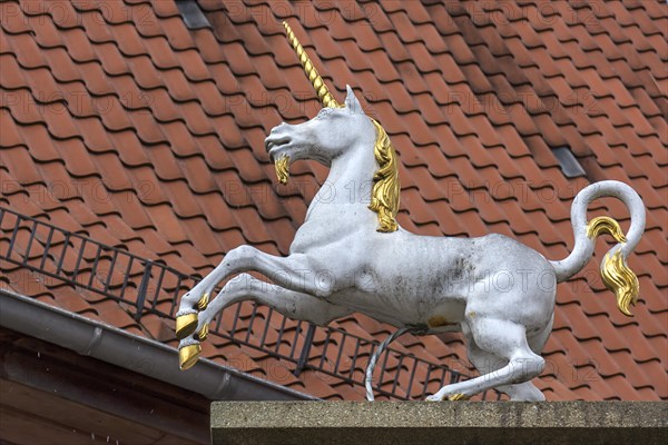 Figure of a unicorn of a pharmacy