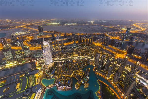 View from Burj Khalifa observation deck