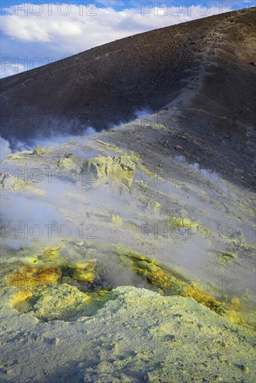 Sulphur and fumarole smoke