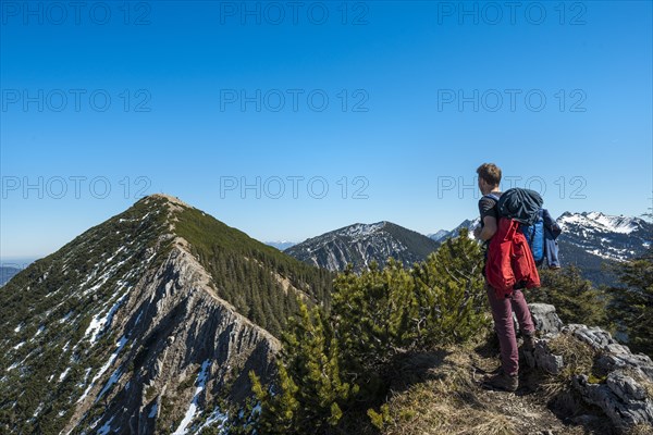 Hiker on ridge