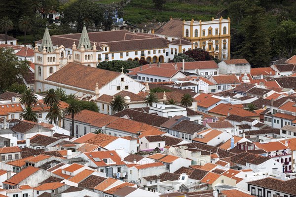 View from Monte Brasil to the old town of Angra do Heroismo