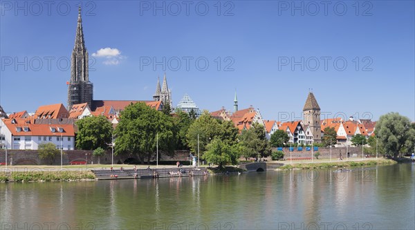 View over the Danube to the Munster