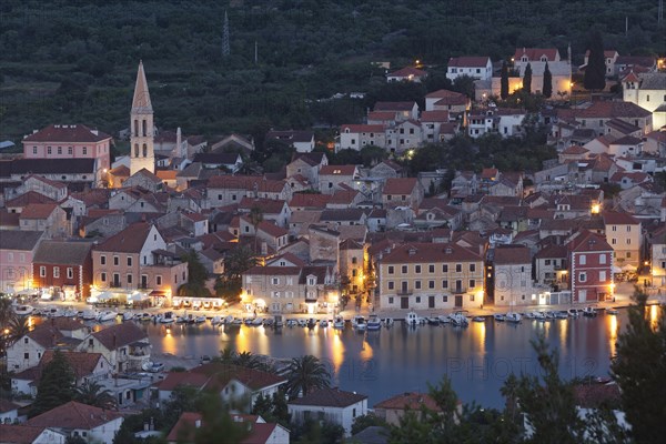 View from mountain Glavica to the port of European Starlingi Grad