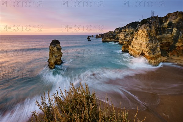 Dawn at the beach Praia da Dona Ana