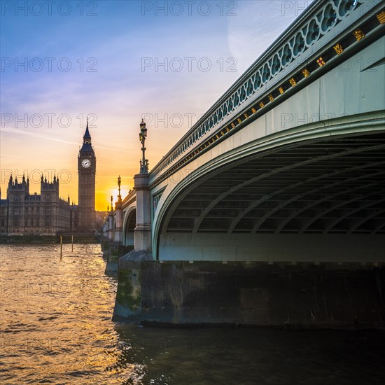 Big Ben backlit