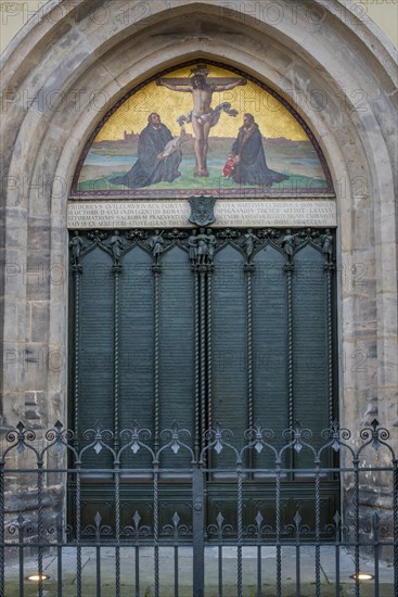 Thesis door at the castle church