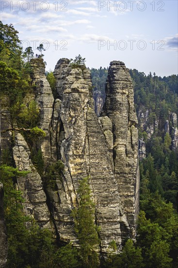 Schrammsteine around the Bastei