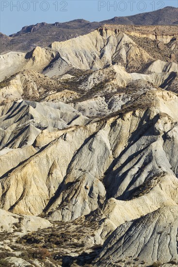 Bare ridges of eroded sandstone