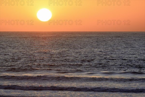 Sunset over the North Sea