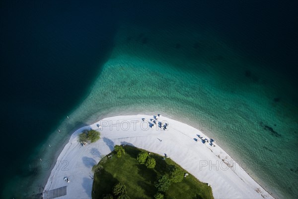 Beach on Lake Molveno