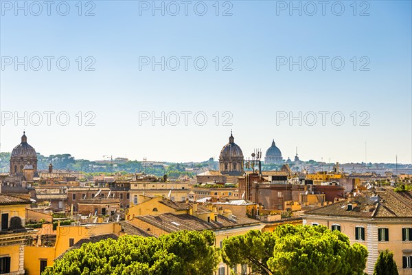 Cityscape with the churches Chiesa del Gesu