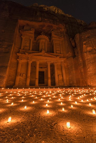 Candles in front of the Pharaoh's treasure house