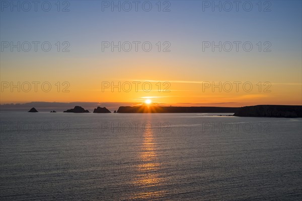 Pointe du Pen-Hir at sunset