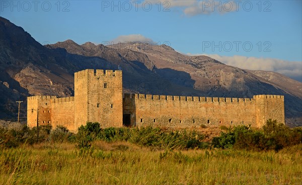 Frangokastello Castle in the evening light