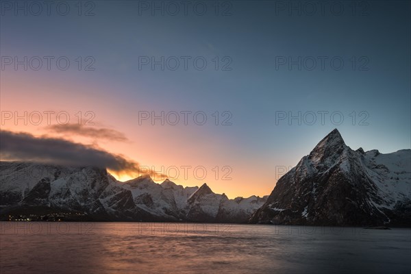 Morning atmosphere in Reine Fjord