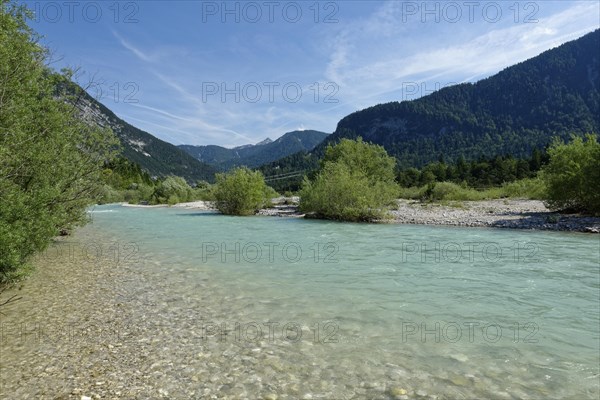 Isar between Scharnitz and Mittenwald