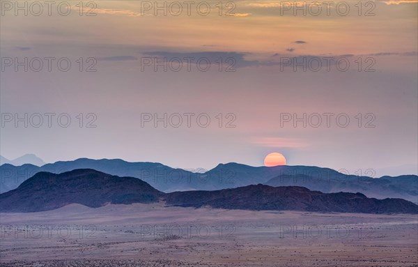 Sunset over Naukluft Mountains
