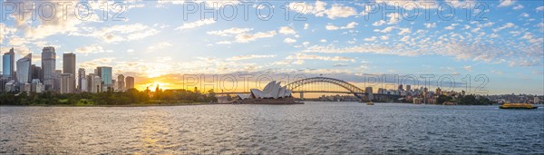 Circular Quay and The Rocks at dusk