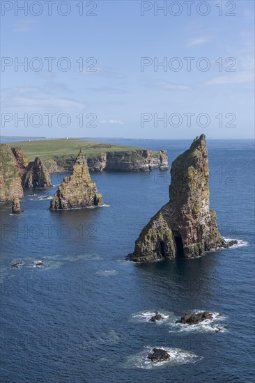 Rugged coastline Duncansby Stacks near John o' Groats