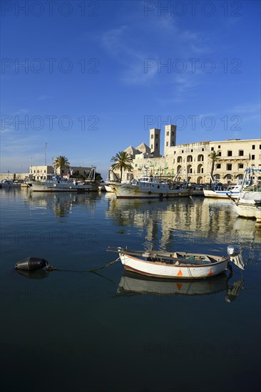 Harbour with old fishing boats