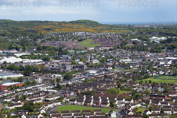 View from the Scrabo Tower in Newtownards