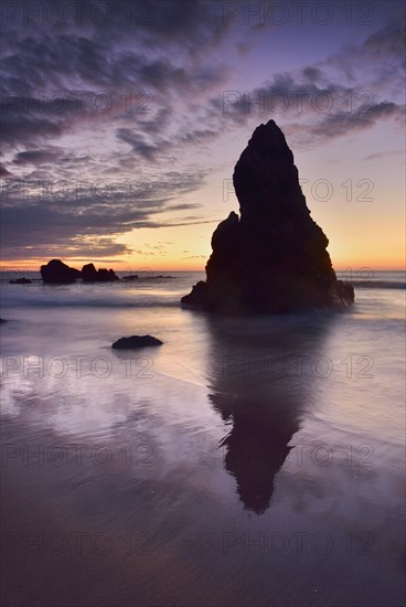 Rock structure in the sea