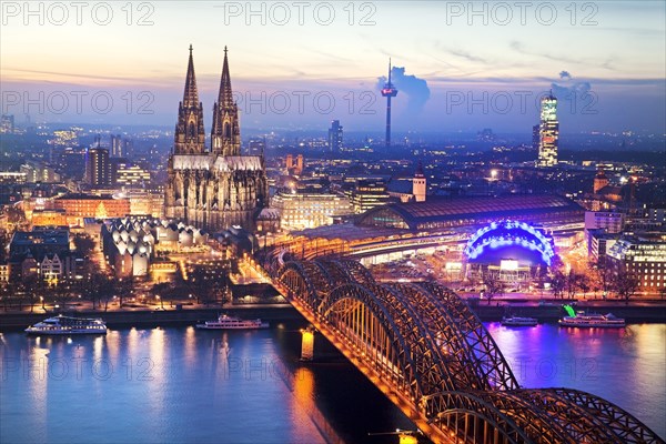 Cityscape with Cologne Cathedral
