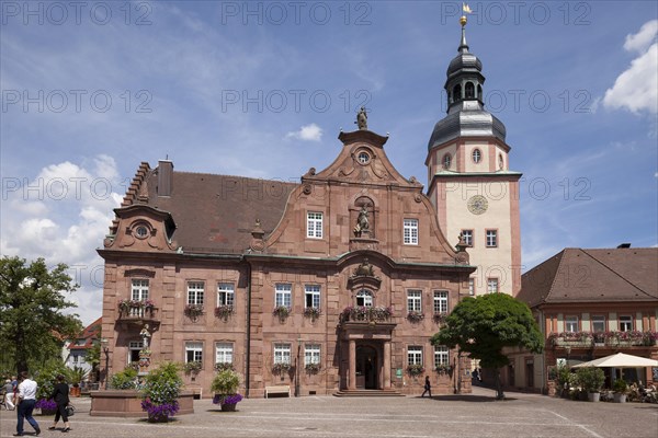 Town Hall and town hall tower at the market square