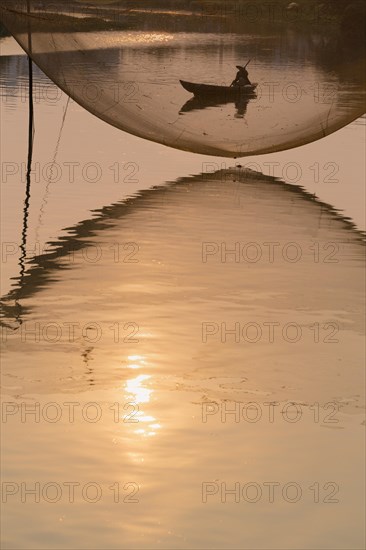 Fishing net and boatman
