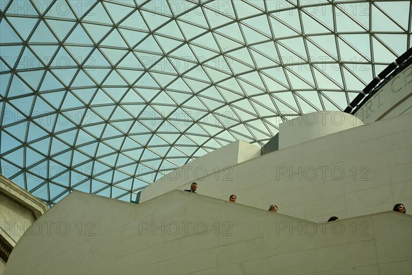 Stairway and glass roof on Great Court