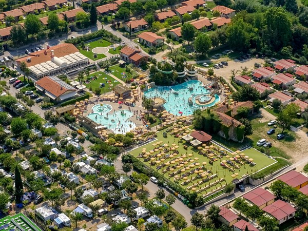 Aerial view of Piani di Clodia Camping