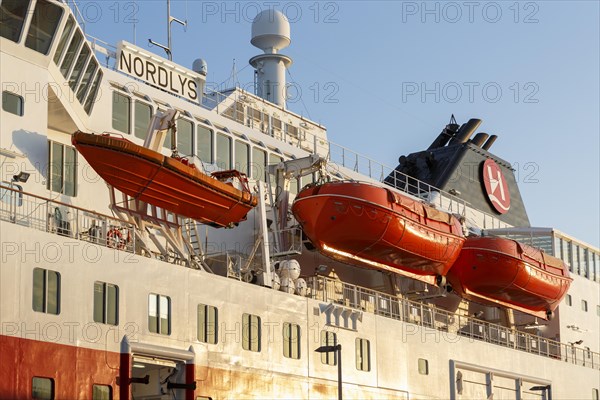 Lifeboats on Hurtigruten MS Nordlys