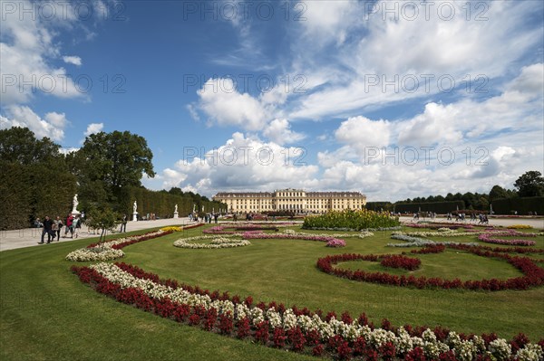 Flower bed in park