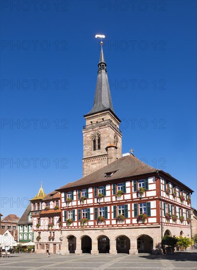 Town hall and church