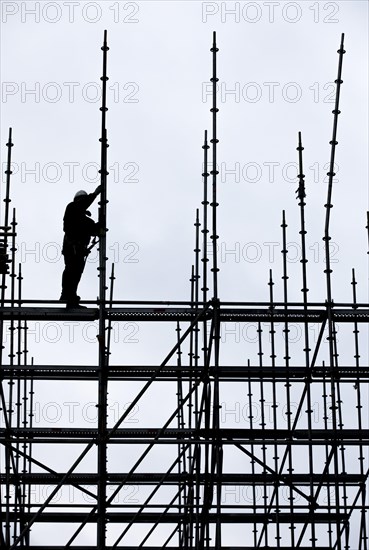 Scaffolders at work